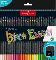 Faber-Castell Színes ceruza készlet, háromszögletű, FABER-CASTELL "Black Edition", 50 különböző szín (TFC116450) - webpapir