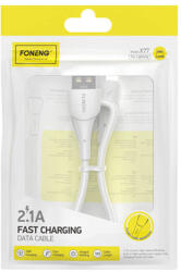FONENG USB to Lightning Cable Foneng X77, 2.1A, 1m (white) (X77 iPhone) - scom