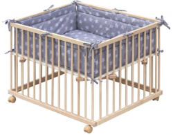 SCARLETT Little Star járókabetét fejvédővel - 98 x 78 cm szürke