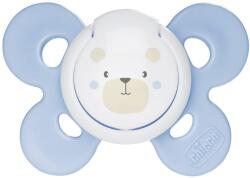 Chicco Suzeta de silicon Chicco - Physio Comfort Night, 0-6 luni, albastru deschis (N0326)