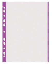 DONAU Folie protectie transparenta, cu margine color, 40 microni, 100 folii/set, DONAU - margine violet (DN-1774100PL-23) - forit