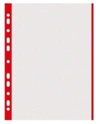 DONAU Folie protectie transparenta, cu margine color, 40 microni, 100 folii/set, DONAU - margine rosie (DN-1774100PL-04) - forit