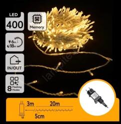 Aigostar - LED външна коледна гирлянда 400xLED/6W/230V 20m IP44 топла бяла (AI2118)