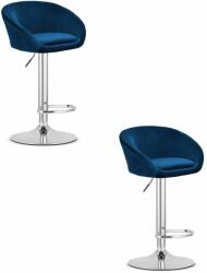  Hoker EAST - bársony kék / króm alap x 2