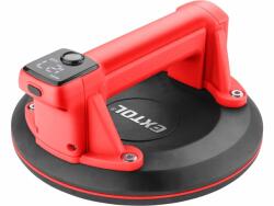 EXTOL PREMIUM akkus vákuumos emelő (üvegemelő/lapemelő), automatikus vákuumtartással, USB töltés, 3, 7V, 2000 mAh Li-ion akkuval (8891502)