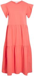 VILA női ruha, 14087542, Biopamut/Újrahasznosított poliészter, S INTL, Korall (0000304902949_S)