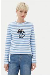 KARL LAGERFELD női blúz, A1W17137, biopamut, S INTL, kék (0000304770616_S)