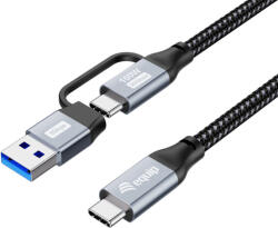 Equip 128432 USB kábel USB 3.2 Gen 2x2 2 M USB A/USB C USB C Fekete (128432)
