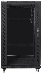 Lanberg FF01-6622-12B állvány 22U Szabadonálló állvány Fekete (FF01-6622-12B)