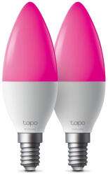 TP-Link Tapo L430C LED lámpa Multi 6500 K 4, 8 W E14 F (TAPO L430C(2-PACK))