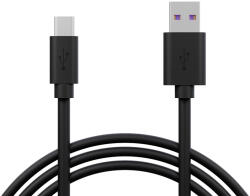  USB 3.0 A - USB-C csatlakozó 1m fekete (66-182)
