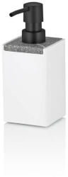 Kela Dozator de săpun Cube polirășină alb 300 ml KL-23694