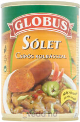GLOBUS Készétel 400Gr Sólet Csípős Kolbásszal