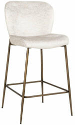 Richmond Interiors Darby 67 Bárszék Bézs Arany Fém Lábakkal (KHM-S4712-CREAM-FUSION)