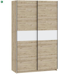 Intermeble BERNO Gardróbszekrény Tölgy/Fehér Színben 120 cm