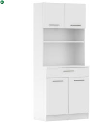  Négyajtós szekrény, fehér, DOMIS NEW - fenyobutor24