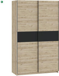 Intermeble BERNO 120 cm. Gardróbszekrény Tölgy/Antracit Színben