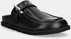 HUGO bőr papucs Artentia fekete, női, 50538601 - fekete Női 37