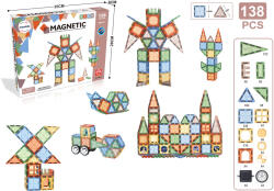 Mamido Mágneses építőkocka Magnetic transformer 138 darab (S-FK9802) - mamido