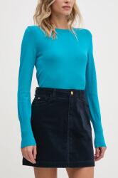 Tommy Hilfiger kordbársony szoknya sötétkék, mini, harang alakú, WW0WW43480 - sötétkék 38