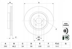 Bosch Féktárcsa Subaru Első Party/xv 1, 6-2, 0 16-
