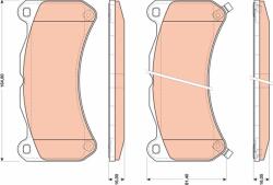 TRW GDB3489 Fékbetét készlet
