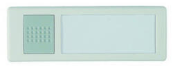 GAO 0046898 Csengő nyomógomb névtáblával vez néküli fehér (0046898)