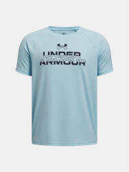 Under Armour Fiú Under Armour UA Tech Split Wordmark SS póló kék