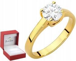 ZŁOCISTO Arany Gyűrű 14K Prémium Minőségű Laboratóriumi Ékszer Gyémánt (DLA DZIEWCZYNY NARZECZONEJ)