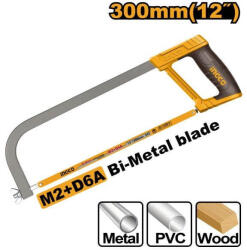 INGCO 300mm fémfűrész keret bimetál lappal (HHFS3068) - jooszerszam