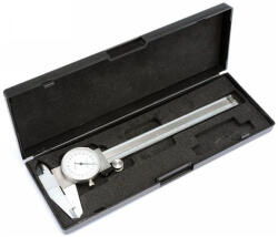 TOYA Tolómérő, órás, 150 mm, 0, 02 mm-es beosztás, fém (15220_1) - jooszerszam