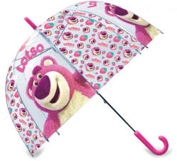 Euroswan Disney Játékháború Lotso Strawberry gyerek átlátszó esernyő Ø70 cm (EWA00012LTS)