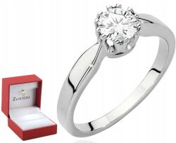 ZŁOCISTO Fehér Arany Gyűrű Gyémánt Gravírozással 585 Ajándék (DLA DZIEWCZYNY NARZECZONEJ) - allegro - 696 660 Ft