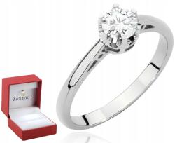 ZŁOCISTO Fehér Arany Gyűrű Gyémánt Gravírozással 585 Ajándék (DLA DZIEWCZYNY NARZECZONEJ) - allegro - 542 955 Ft