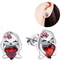 Mennica Bydgoska Ezüst fülbevaló ródiumozott kislány nyuszi ezüst 925 (121/7)