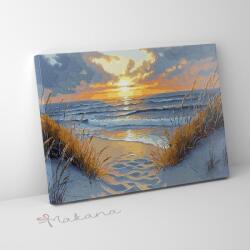 Makana Homokos tengerpart - Számfestő készlet, kerettel (40x50 cm)