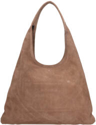 Italia Női bőr, velúr válltáska Italia Matelda - bézs
