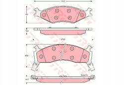 TRW GDB3123 Fékbetét készlet