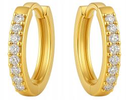 Mennica Bydgoska Ezüst fülbevaló gyerekeknek ezüst karikák kislánynak ezüst aranyozott (S97/10)