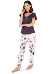 Babella Дамска пижама Piama-Missy-Fioletowo-EcruV-56574-Fioletowo-Ecru - Бордо, размер M