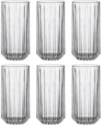 FLORINA Set 6 pahare apa Stretto, long, sticla, 390 ml Pahar