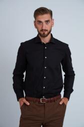 FRONTERA Camasa premium barbati, 100% bumbac, slim fit - FRONTERA - negru 1 (Culoare: Negru, Marime: 38) (22725)