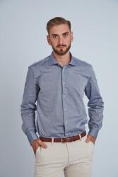 FRONTERA Camasa premium barbati, 100% bumbac, regular fit - FRONTERA - gri inchis cu bezati (Culoare: Gri, Marime: 42) (NX-7407)