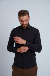 FRONTERA Camasa premium barbati, 100% bumbac, regular fit - FRONTERA - negru 1 (Culoare: Negru, Marime: 46) (NX-7429)