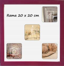 Marek & Darek Képkeret, állítható vagy akasztható, 20x20 cm, burgundi fa (5904996596927)