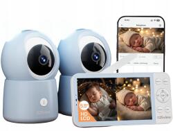  Bébiőr Elektronikus Czeview BM6 2 Kamera Video Monitor Szett Pro (BM6)