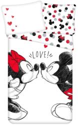 Jerry Fabrics Gyerek ágyneműhuzat Mickey & Minnie Kiss fehér 70x90 cm|140x200 cm (4250282960646)