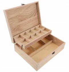  Fa Ékszertartó Dikom 2 Szintes, Natúr Rekesszel (DIKOM-organizer-bez-lusterka)