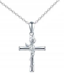 Mennica Bydgoska Ezüst Lánc Nyaklánc Kereszt Női Áldozás Ezüst Minta 925 (dla dziewczynki dzieci córki wnuczki)