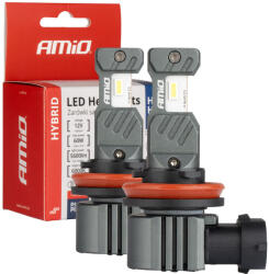 AMiO Lămpi Autoturismului H8 / H9 / H11 / H16 Canbus LED 6000K Alb rece 12V 60W 2buc 04116 (04116)